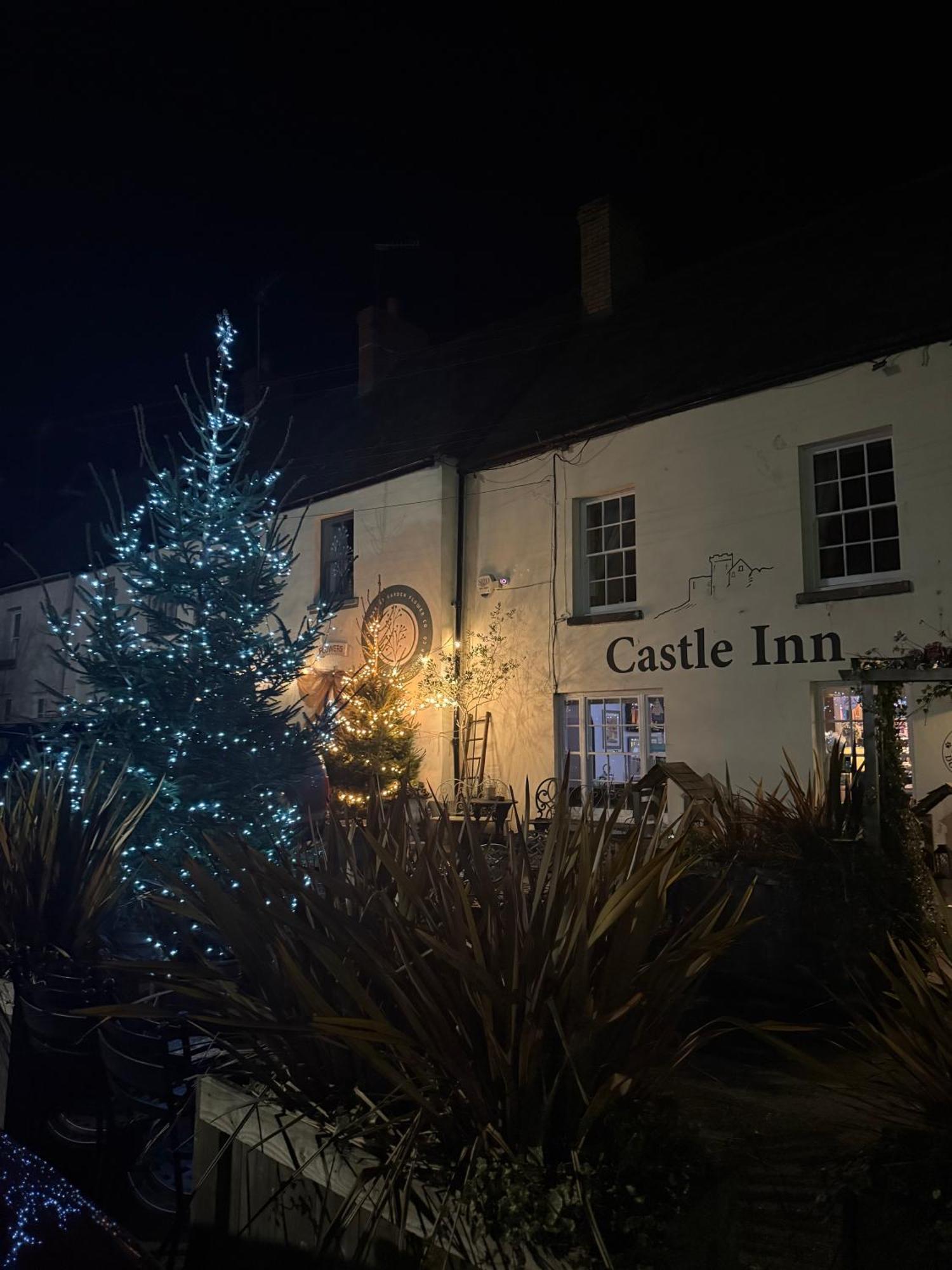 The Castle Inn Usk Esterno foto