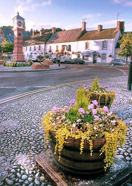 The Castle Inn Usk Esterno foto